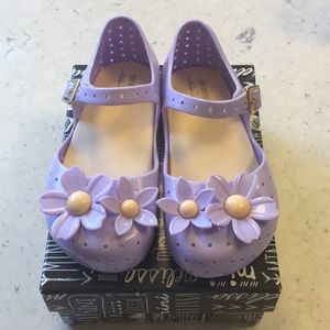 NIB Mini Melissa sz 10 Mary Jane Lilac Purple